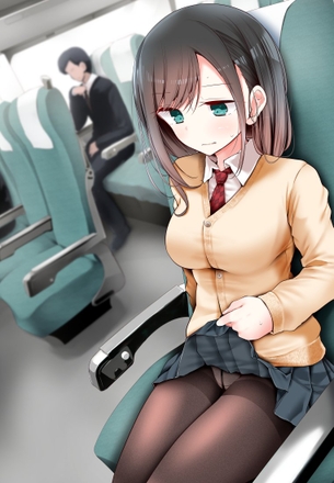 自分でスカートたくし上げておぱんつやオマンコ見せつけてくれる痴女の二次元エロ画像www