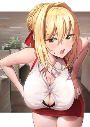【二次】重力に逆らわない前かがみおっぱいがエロい【画像】