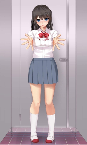 【二次】自分の脱いだパンツをあやとりしながら付着してる色々なモノを見せてくれる“パンツあやとり”のエロ画像