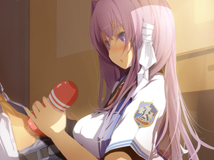 【二次】可愛い女の子にシゴいて貰えてしかもマンコより気持ちいい、まさにwin-winなオナホコキのエロ画像