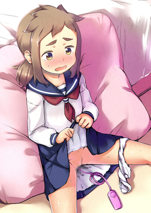 バイブでオナニーしちゃってる女の子の秘部がどんな風になっているか見てみたくないですか？スカートたくし上げちゃってる女の子の二次元エロ画像をどうぞw