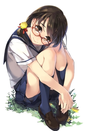 見ているだけでトキめいてしまうメガネ少女の二次元エロ画像はこちら！