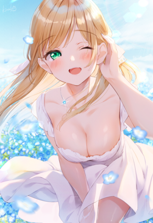【二次】ウィンクが可愛い女の子の微エロ画像まとめ