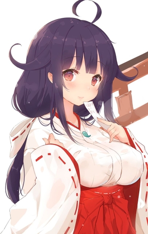 【巫女】清楚な巫女服姿の女の子の画像ください その18