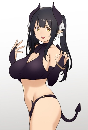【2次】吸精されたい悪魔っ娘のエロ画像その5