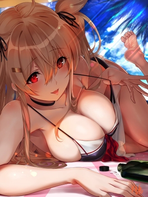 【2次】おっぱいの谷間が素敵な女の子のエロ画像その27