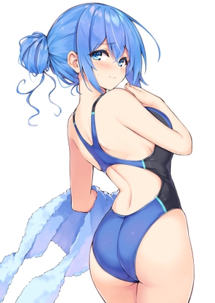 【2次】青髪の可愛い女の子のエロ画像その7