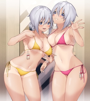 【2次】紐パンを着用した女の子のエロ画像その12