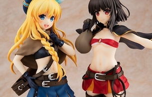 『この素晴らしい世界に爆焔を！』めぐみんとアイリスのエロい丸出し衣装のエロフィギュア！