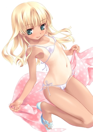 【二次】コロナ禍の影響で今年はTVですら一度も見ること叶わなかった“日焼け跡少女”のエロ画像