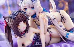 『ネコぱら』ショコラとバニラのエロいほぼ下着みたいな衣装で絡み合ってるエロフィギュア！