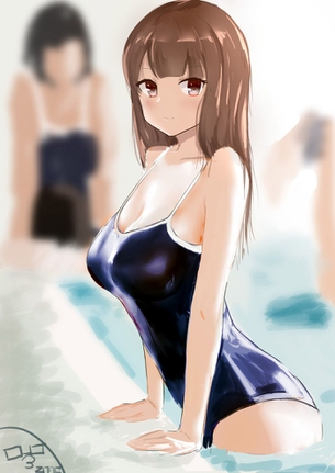 【2次】 スク水姿の可愛い女の子のエロ画像その8