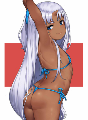 【2次】 エッチな水着や下着を着用してる女の子のエロ画像 その18
