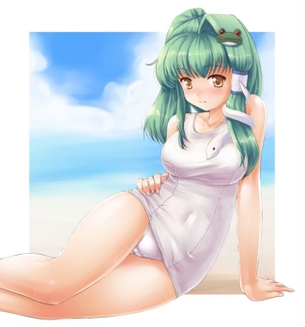 【二次】現実にはAVのスク水企画でしか見たことない透けまくりな“白スク水美女”のエロ画像