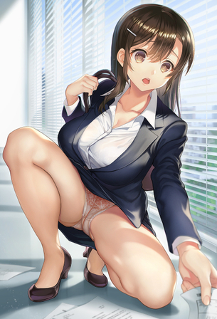 【二次】このエロい見た目が給料の半分を稼ぐと言われる“エロエロOLスーツ”のエロ画像