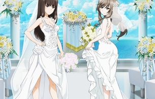 『ガールズ＆パンツァー』家元の西住しほと島田千代のふしだらなウェディングドレス姿