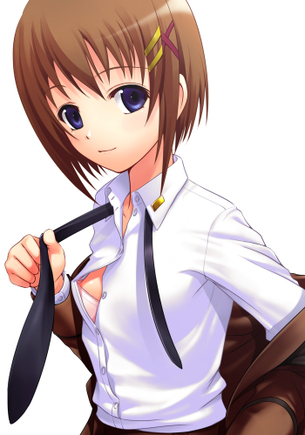 【二次】いくら見たくても凝視は厳禁、見られた女の子は確実に気づいてる“胸チラおっぱい”のエロ画像