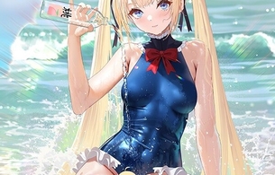 『アズールレーン』の『DOAXVV』コラボでエロ水着衣装になったほのかやマリーたちの姿！
