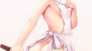 裸エプロンのエッチな画像見たいよね？