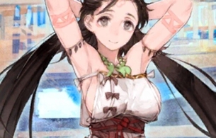 『フェイト/グランドオーダー』卑弥呼のめっちゃエロいおっぱいが零れそうな最終再臨画像！