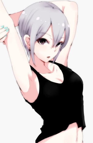 【二次】ノースリーブから腋とか横乳とか色々見えちゃってる夏真っ盛りなまんさんのエロ画像