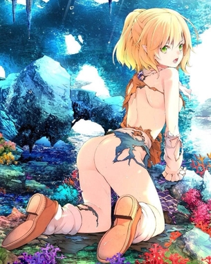 【二次】ある意味レイプ以上にダメージがある人前で服ビリ状態になってる女の子のエロ画像