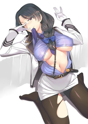 【2次】メガネをかけた女の子のエロ画像その16