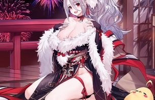 『アズールレーン』女の子たちのエロいおっぱいがはみ出すぎてる和服姿のエロお正月衣装