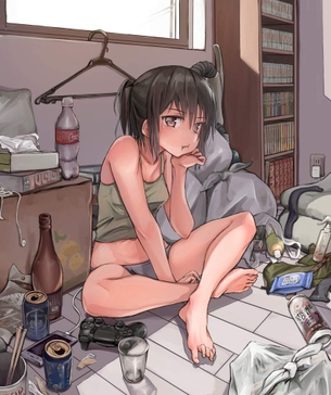 【G出そう】汚部屋に暮らす女子達の二次エロ画像