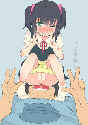 【二次】例え他人でも美少女のモノならゴクゴク飲めば寿命も伸びそうな“飲尿プレイ”のエロ画像