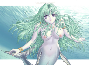 【二次】小さい女の子が憧れる空想上の美少女“人魚姫おっぱい”のエロ画像