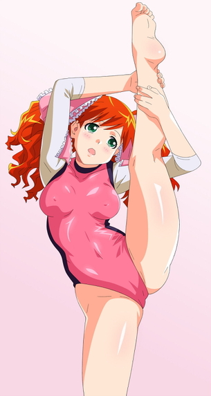 【二次】真面目に競技を見てるフリして大半の男はエロい妄想しかしていないレオタード着た“新体操少女”のエロ画像
