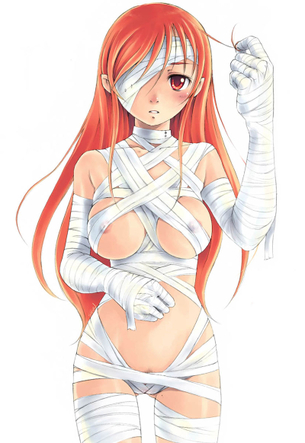 【二次】庇護欲とともに背徳的なエロさを感じてしまう“包帯グルグル美女”のエロ画像