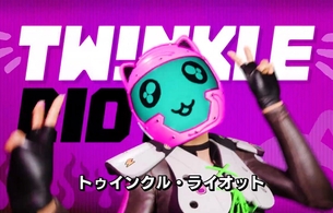 PS5『Destruction AllStars』フルフェイスヘルメットに電光顔文字でえっちなスーツの女の子