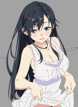 【2次】黒髪美人な女の子のエロ画像その9