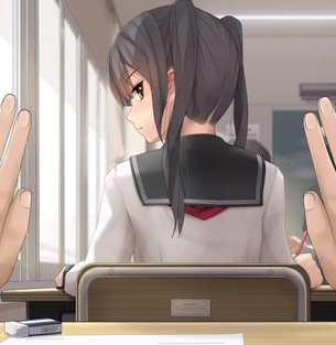 【学生時代の思い出】ブラ紐が透けてる女子達の二次エロ画像