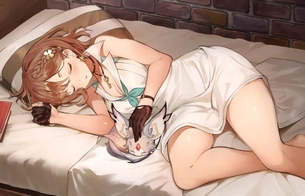『ライザのアトリエ2』ライザのエロい太もも出し寝姿のイラストやエロおっぱいのリラが再登場