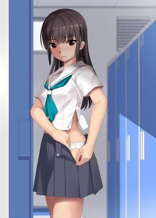 【二次】現役高校生時代に一度で良いから目の前で拝んでみたかった“着替え中女子高生”のエロ画像