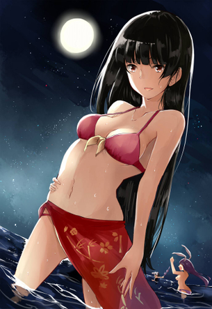 蓬莱山輝夜と水着の画像 50枚