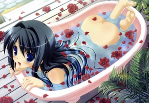 お風呂や温泉ですっぽんぽんになってる二次元美少女のエロ画像。 vol.338