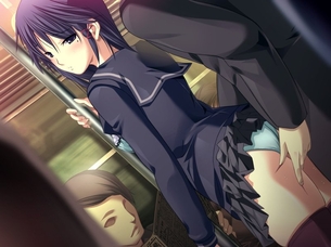 痴漢されてるエロ画像 痴漢ダメっ!!絶対 画像だけにしてください