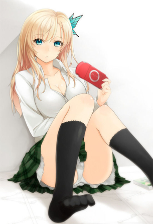 パンチラしている女の子の二次エロ画像 05
