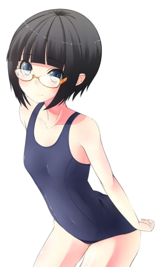 スク水を着てる女の子のHな二次エロ画像 その4