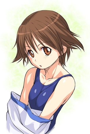 スク水を着てる女の子のHな二次エロ画像 その3