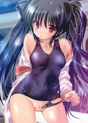 スク水を着てる女の子のHな二次エロ画像 その6
