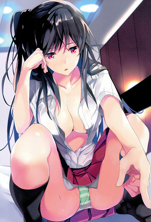 パンチラしている女の子の二次エロ画像 11