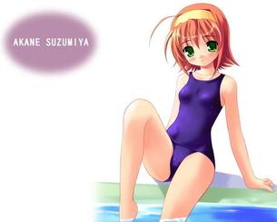スク水の二次元エロ画像。