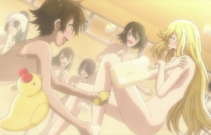 アニメ『はねバド！』5話で女の子たちがエロい全裸姿でいちゃつくエロい入浴シーン！