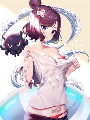 【二次・ZIP】見えても平気？な服の下に水着を着てる美少女画像まとめ