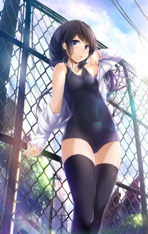 ニーソックス履いた女の子の二次エロ画像 その5
